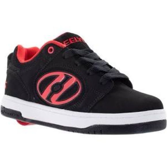 Heelys Voyager # HES10435 Walk Skate Shoe - Red / Black KIds Size 2 - Picture 2 of 6